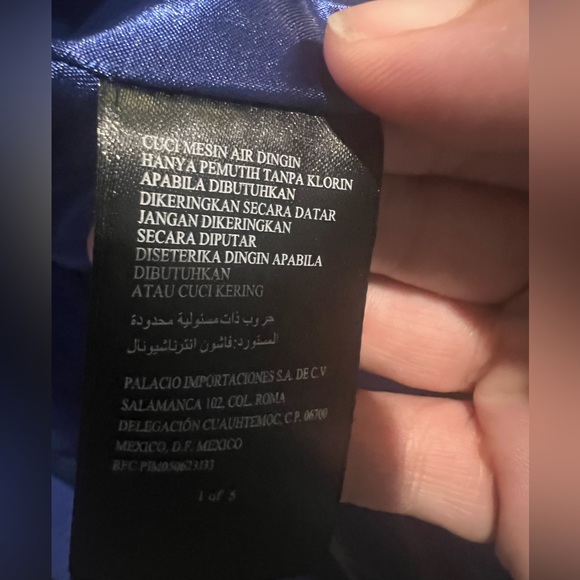 BeBe NWT blue coat with belt - Picture 5 of 16